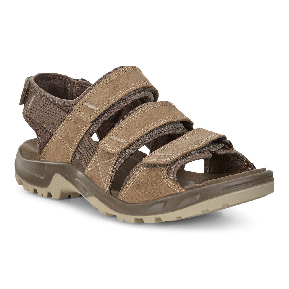 ECCO Mens Sandals Brown - Offroad Flat - GIH-947150